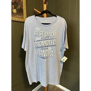 The‎ Best Dads Get Promoted to Grandpas Men's T-Shirt Sz XL Father's Day Brand